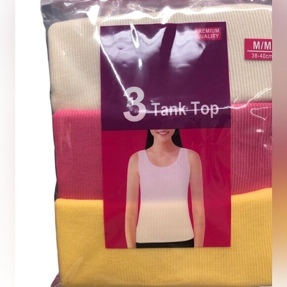 Color options of 3 pack tank tops size medium do have other sizes - Picture 2 of 2